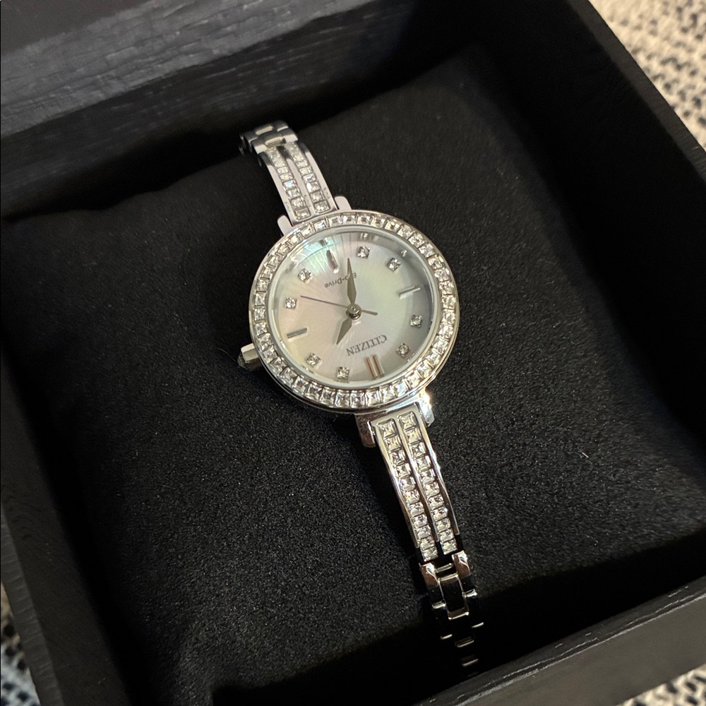 Citizen Women's Silver Silhouette Crystal Watch